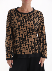 Sweatshirt gemustertes 