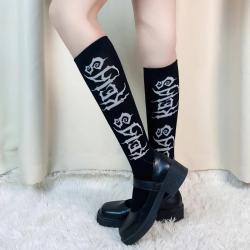 Kniehohe Damen-Grunge-Totem-Socken