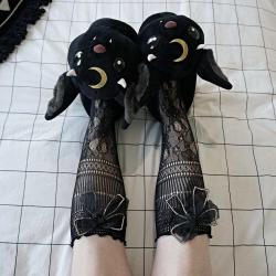 Punk-Bowknot-Spitzensocken für Damen