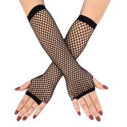 Elastische Armmanschetten aus Punk-Mesh für Damen