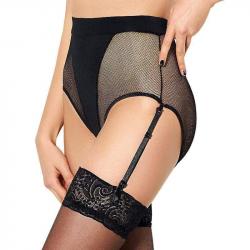 Damen Punk Mesh Splice Transparente Unterwäsche