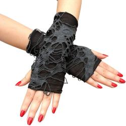 Fingerlose Punk-Handschuhe für Damen