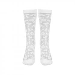 Vintage florale Spitzensocken für Damen