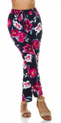 Sexy Highwaist Hose mit Blumen Print