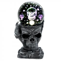 Silber Totenkopf LED metallische Kugel